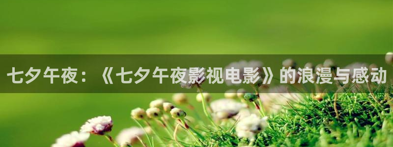超级无敌神马影院免费观看：七夕午夜：《七夕午夜影视电影》的浪漫与感动